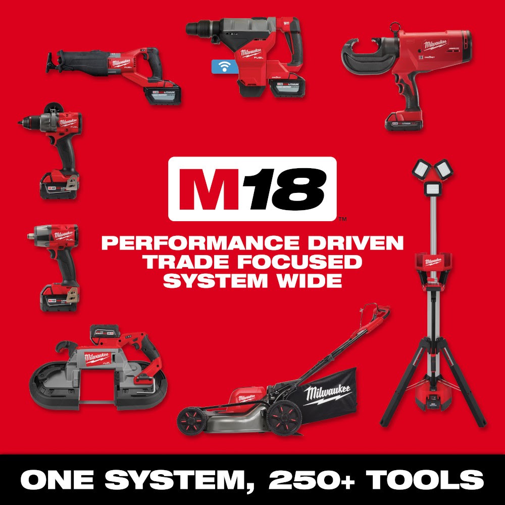 Milwaukee 3672-20 M18 FUEL 4-1/2"-6" Variable Speed Braking Grinder, Paddle Switch w/ ONE-KEY