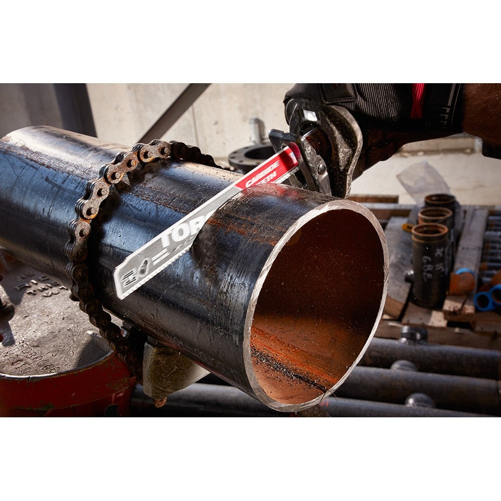 Milwaukee 48-00-5202 9" 7TPI Torch Metal Cutting Sawzall Blade with Carbide Teeth