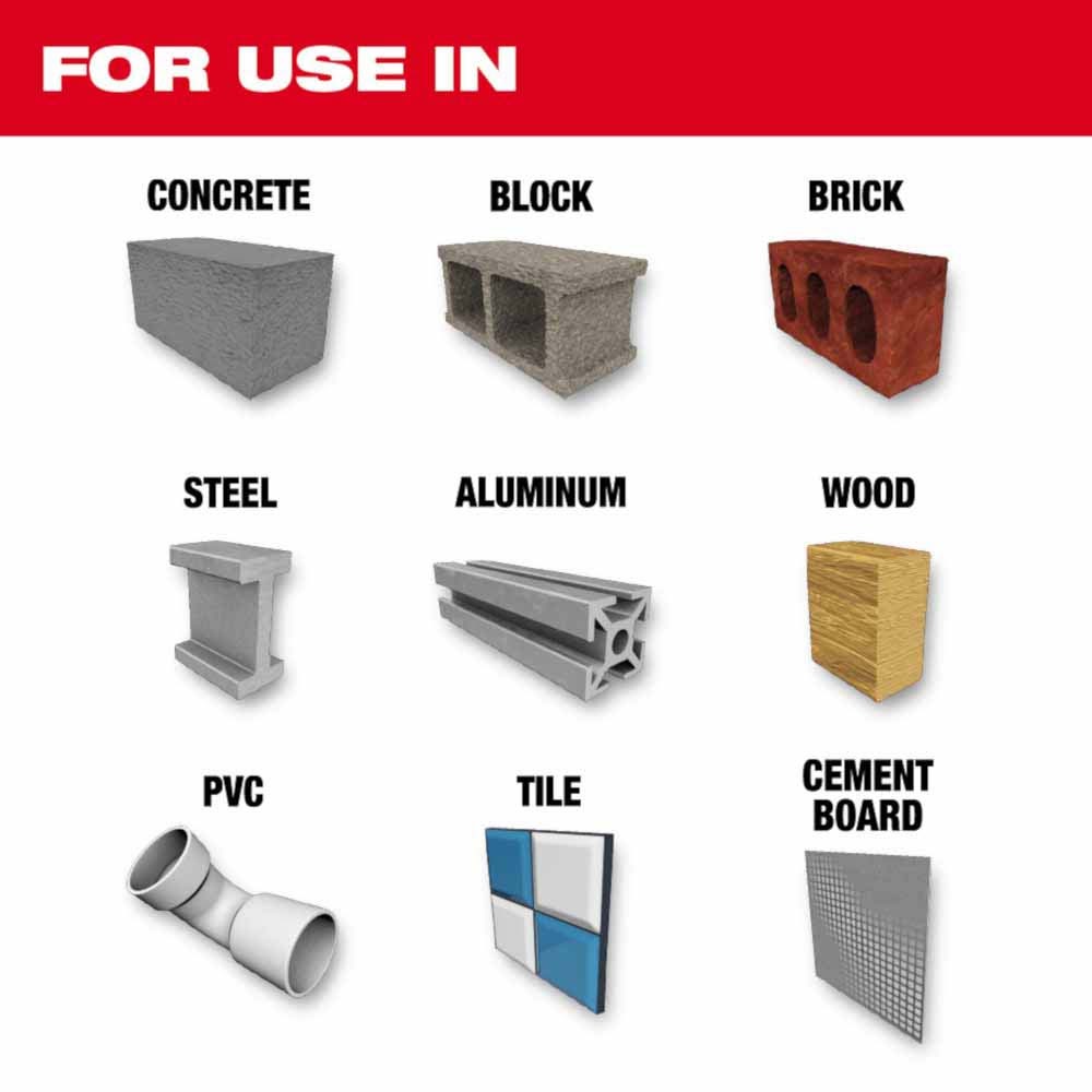 Milwaukee 48-20-8876 3/16" x 4" x 6" SHOCKWAVE Impact Duty Carbide Multi-Material Drill Bit