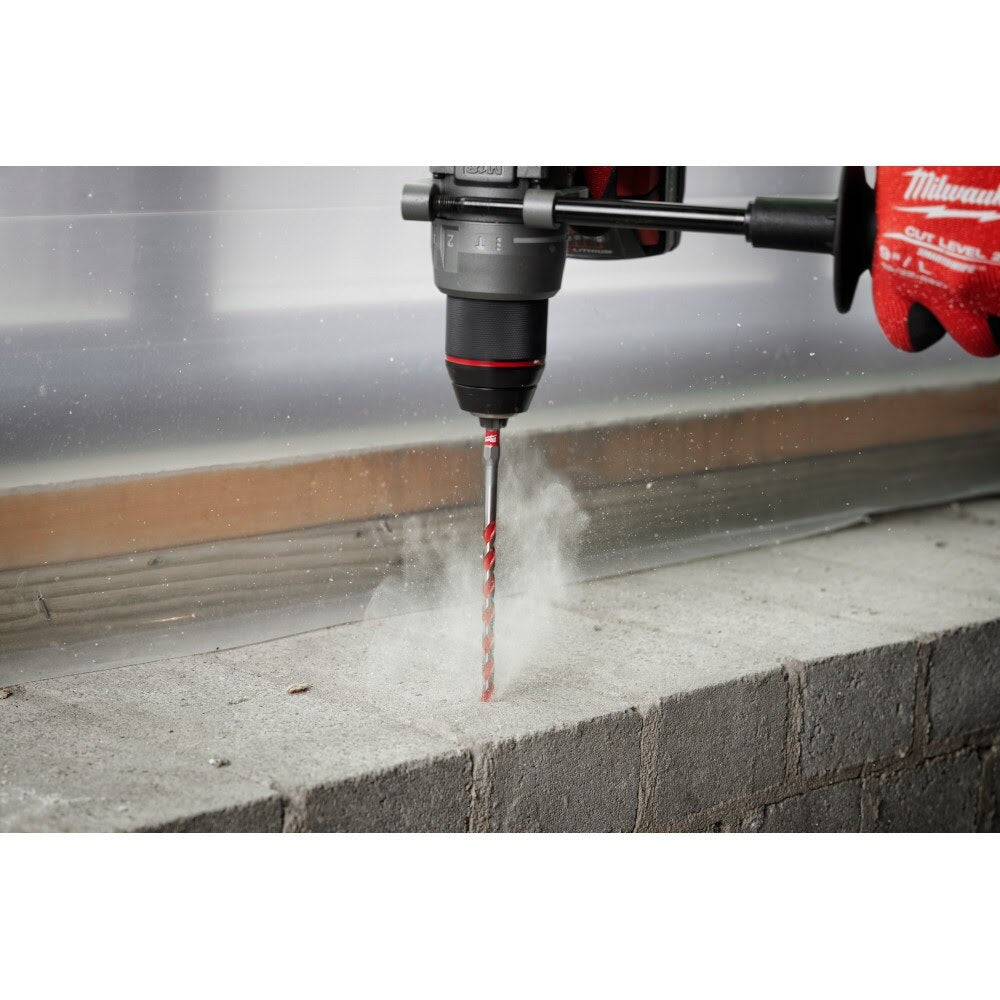 Milwaukee 48-20-9111 1/4" x 4" x 6" SHOCKWAVE™ Carbide Hammer Drill Bit Bulk 25PK