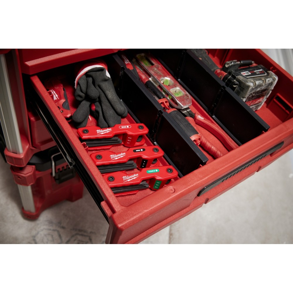 Milwaukee 48-22-2182 8-Key Folding Hex Key Set - Metric