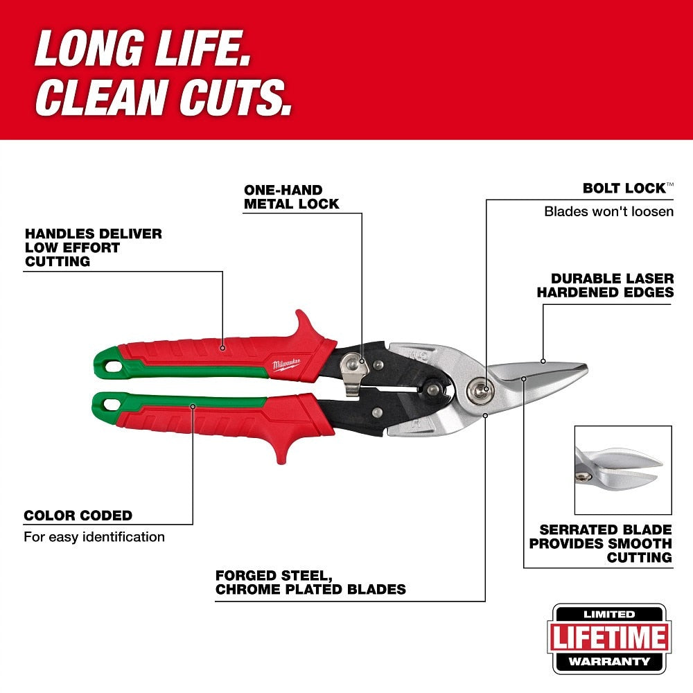 Milwaukee 48-22-4563 3PC Aviation Snip Set