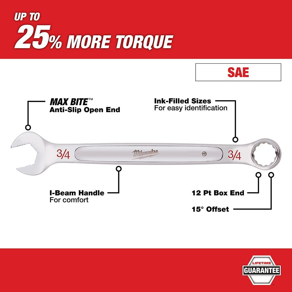 Milwaukee 48-22-9407 7 Piece Combination Wrench Set - SAE