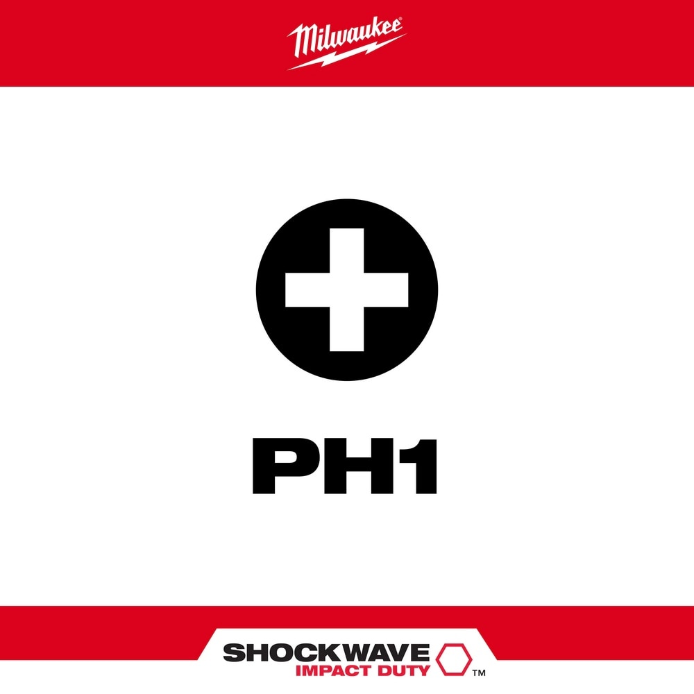Milwaukee 48-32-4461 SHOCKWAVE 2" PH1 Impact Bit