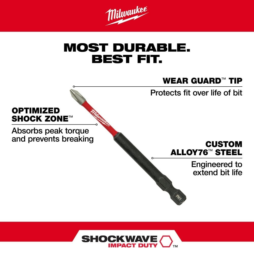Milwaukee 48-32-4579 Shockwave 3.5" T25 5PK