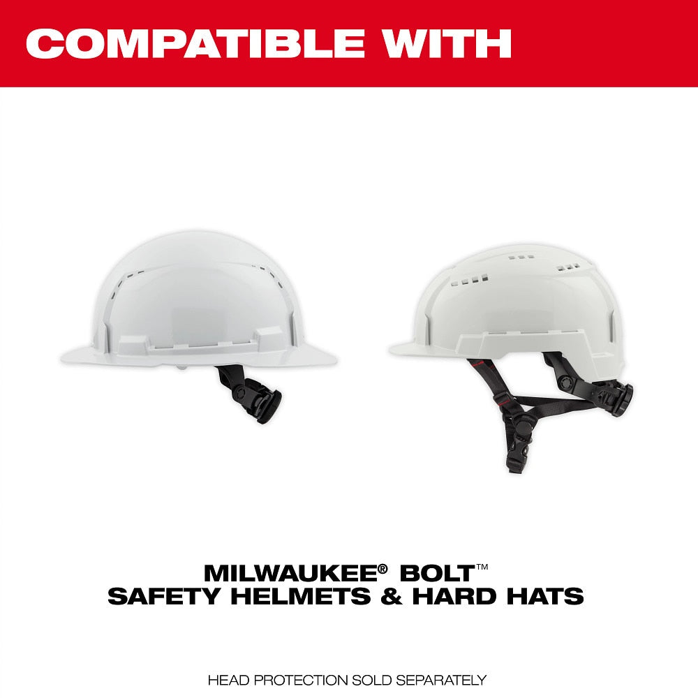 Milwaukee 48-73-1460 BOLT Task Full Face Shield - Clear Uncoated Lens (Compatible with Milwaukee BOLT Safety Helmets & BOLT Hard Hats)