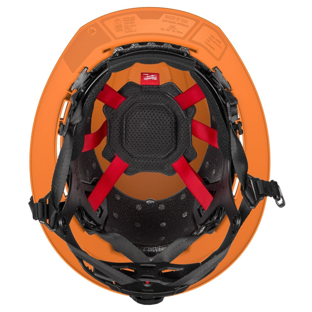 Milwaukee 48-73-1688 BOLT Orange Full Brim Vented Safety Helmet – Type 2, Class C