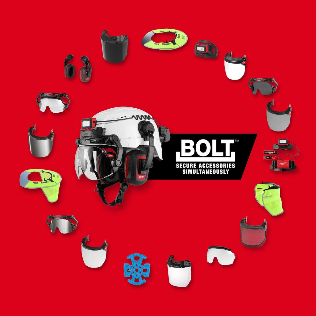 Milwaukee 48-73-1688 BOLT Orange Full Brim Vented Safety Helmet – Type 2, Class C