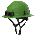 Milwaukee 48-73-1691 BOLT Green Full Brim Non-Vented Safety Helmet – Type 2, Class E