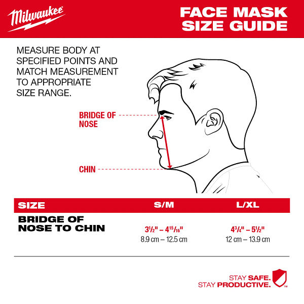 Milwaukee 48-73-4232 10pk 2-layer Gray Face Mask