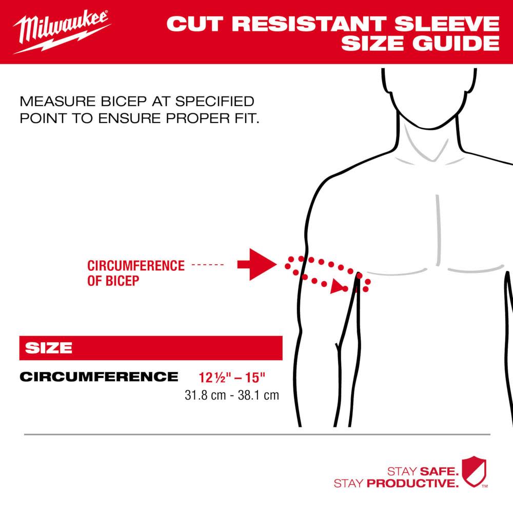Milwaukee 48-73-9051 18" Cut Level 5 Protective Sleeves