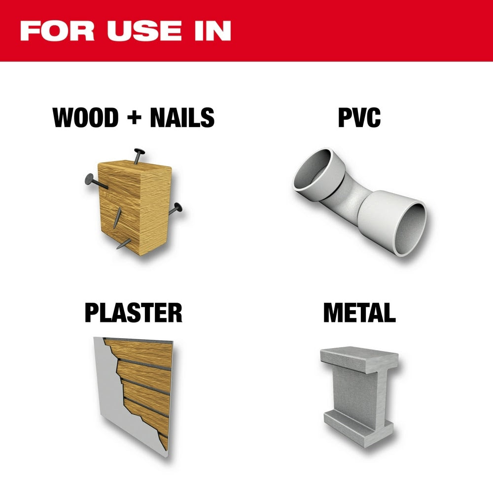 Milwaukee 49-00-5410 M12 Hackzall Blade Multi-Material 5-Pack