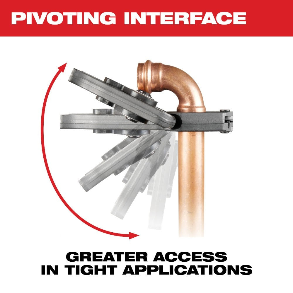 Milwaukee 49-16-2690X 2-1/2" - 4" CTS-V Pivoting Press Ring Kit for M18 FORCE LOGIC Press Tools