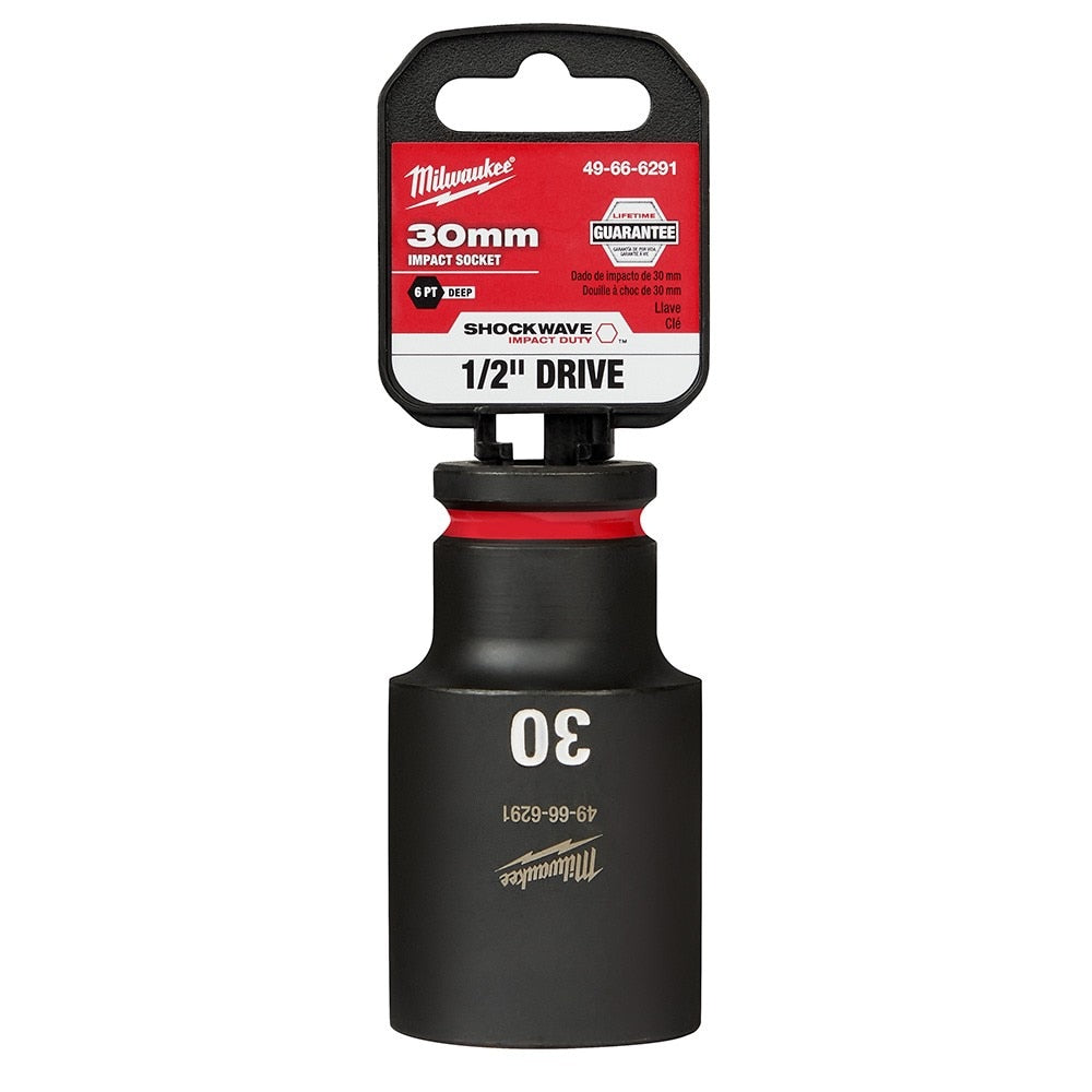 Milwaukee 49-66-6291 SHOCKWAVE Impact Duty™  1/2"Drive 30MM Deep 6 Point Socket