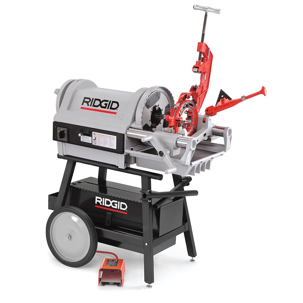 RIDGID 26097 1224 1/4" - 4" NPT Hammer Chuck Threading Machine, 230V