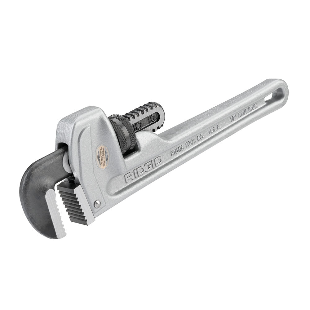 RIDGID 31090 10" Aluminum Straight Pipe Wrench - Model 810