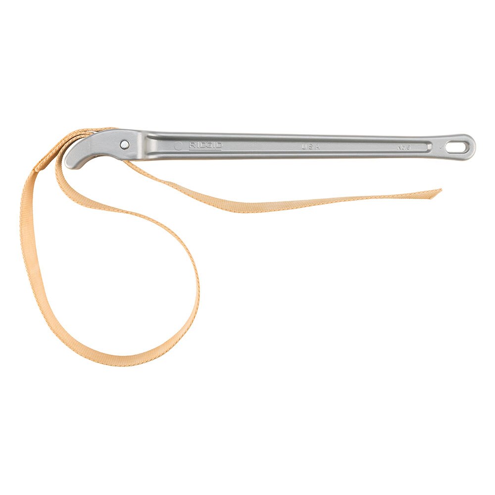 Ridgid 31365 Aluminum Pipe Adjustable Strap Wrench, 12"