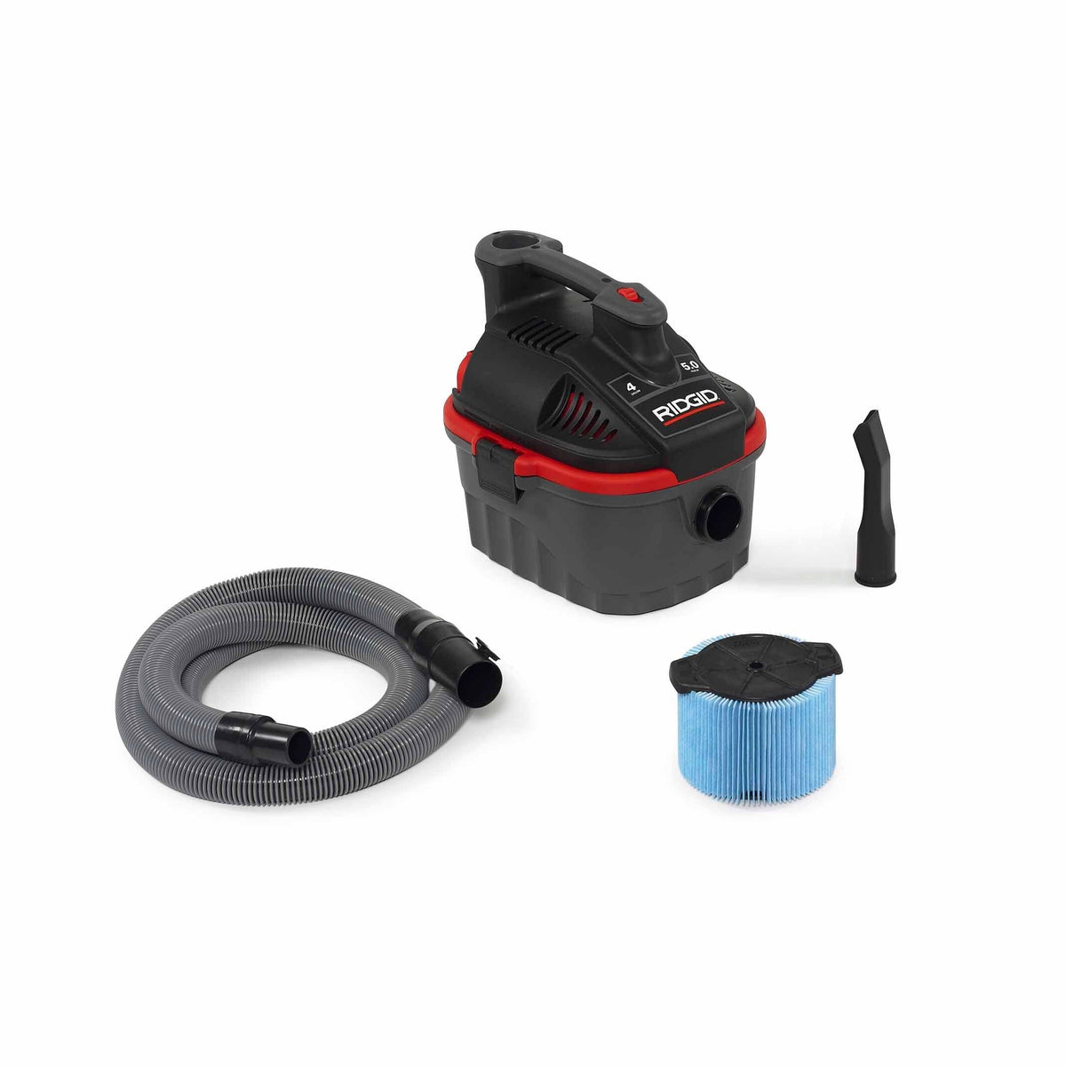 RIDGID 50313 4000RV 4 Gal Portable Red Wet/Dry Vacuum