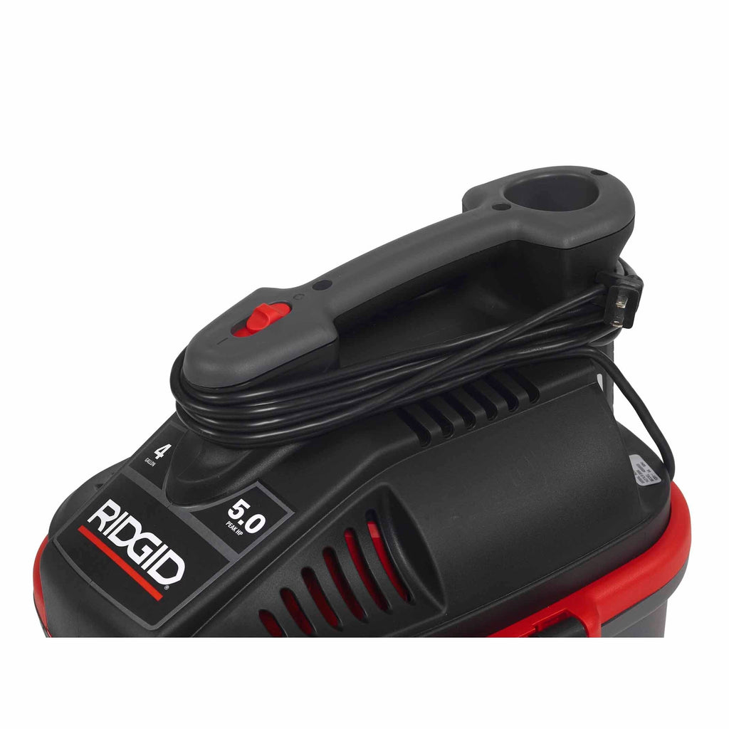 RIDGID 50313 4000RV 4 Gal Portable Red Wet/Dry Vacuum