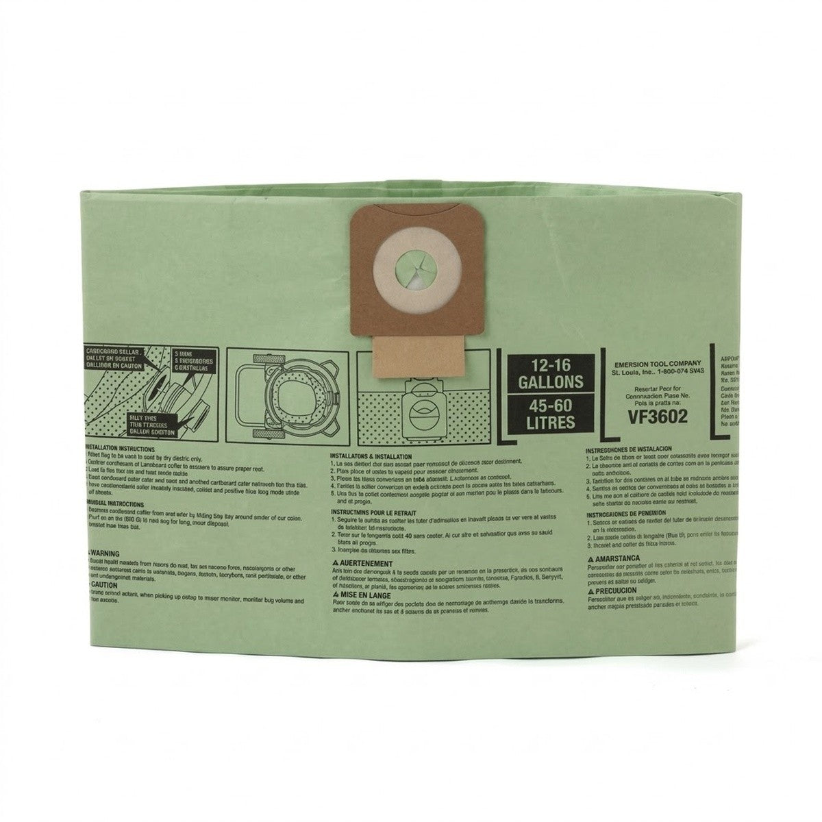Ridgid 60758 Size A Cyclonic Dust Bags for 12 to 16 Gallon Wet Dry Vacuums