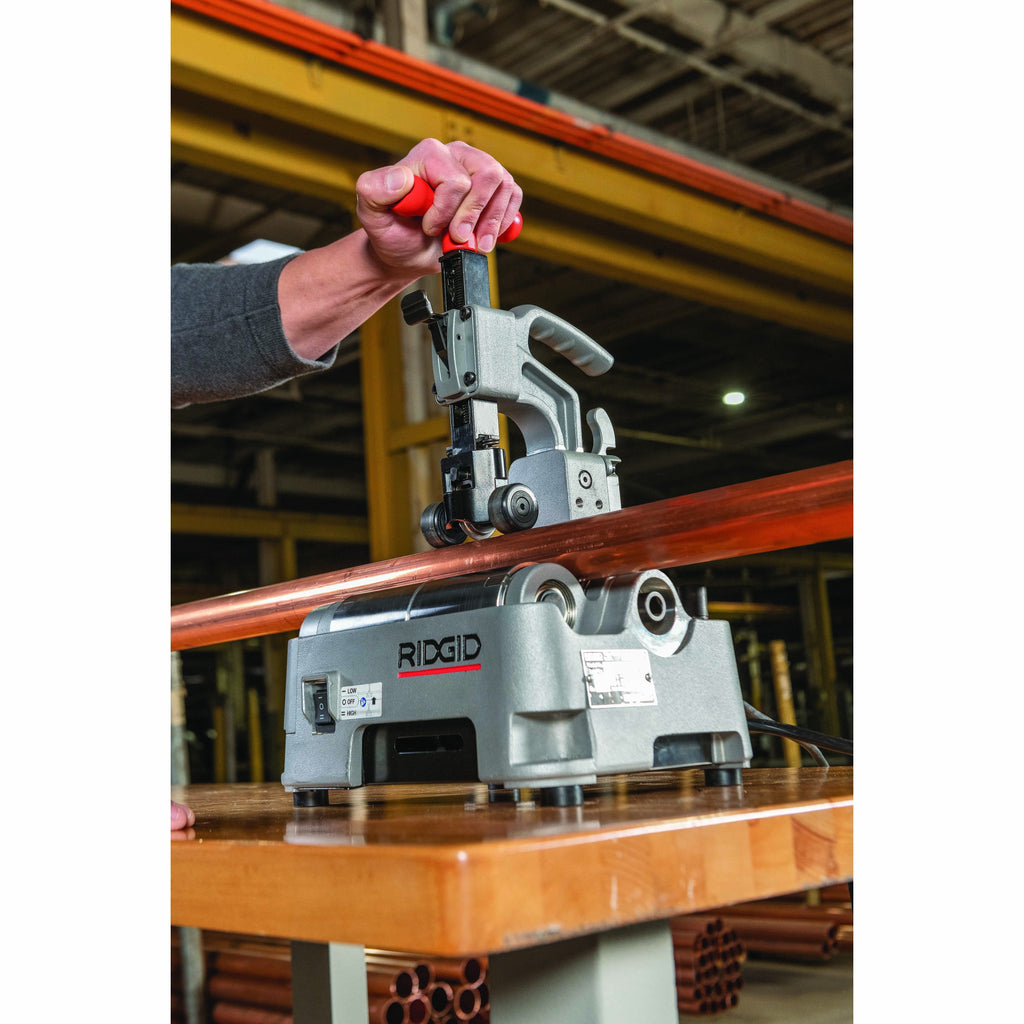 Ridgid 70418 Power Tubing Cutting Machine for Steel, Stainless Steel and Aluminun with 137S Reamer, PC-116 TS Tube Stand and Spare Wheel