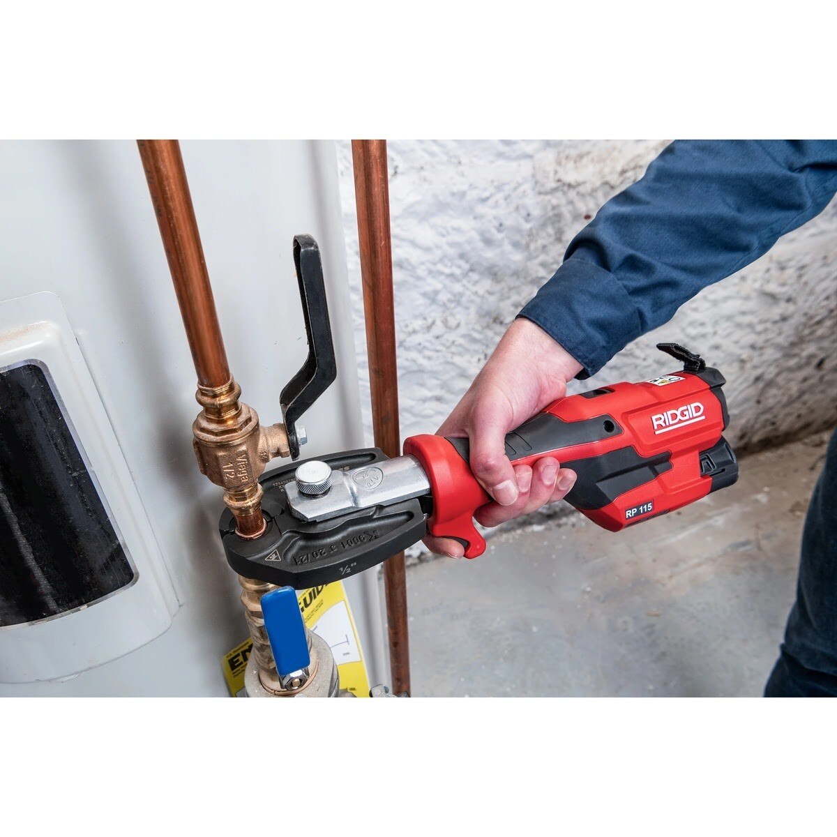 Ridgid 72543 RP 115 Mini Press Tool 12V Battery Kit with PureFlow Jaws 1/2 in. to 3/4 in. (1 Kit)