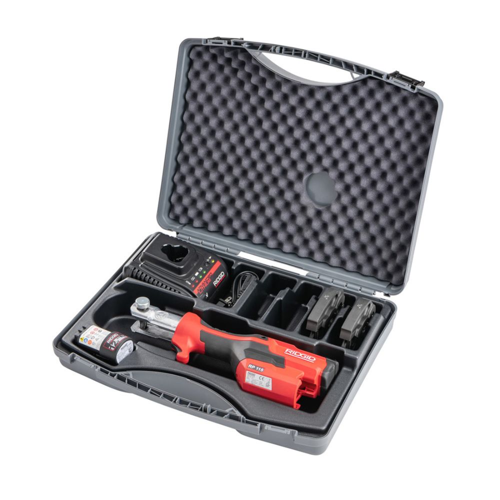 Ridgid 72553 RP 115 Battery Kit with ProPress Jaws (1/2" – 3/4")