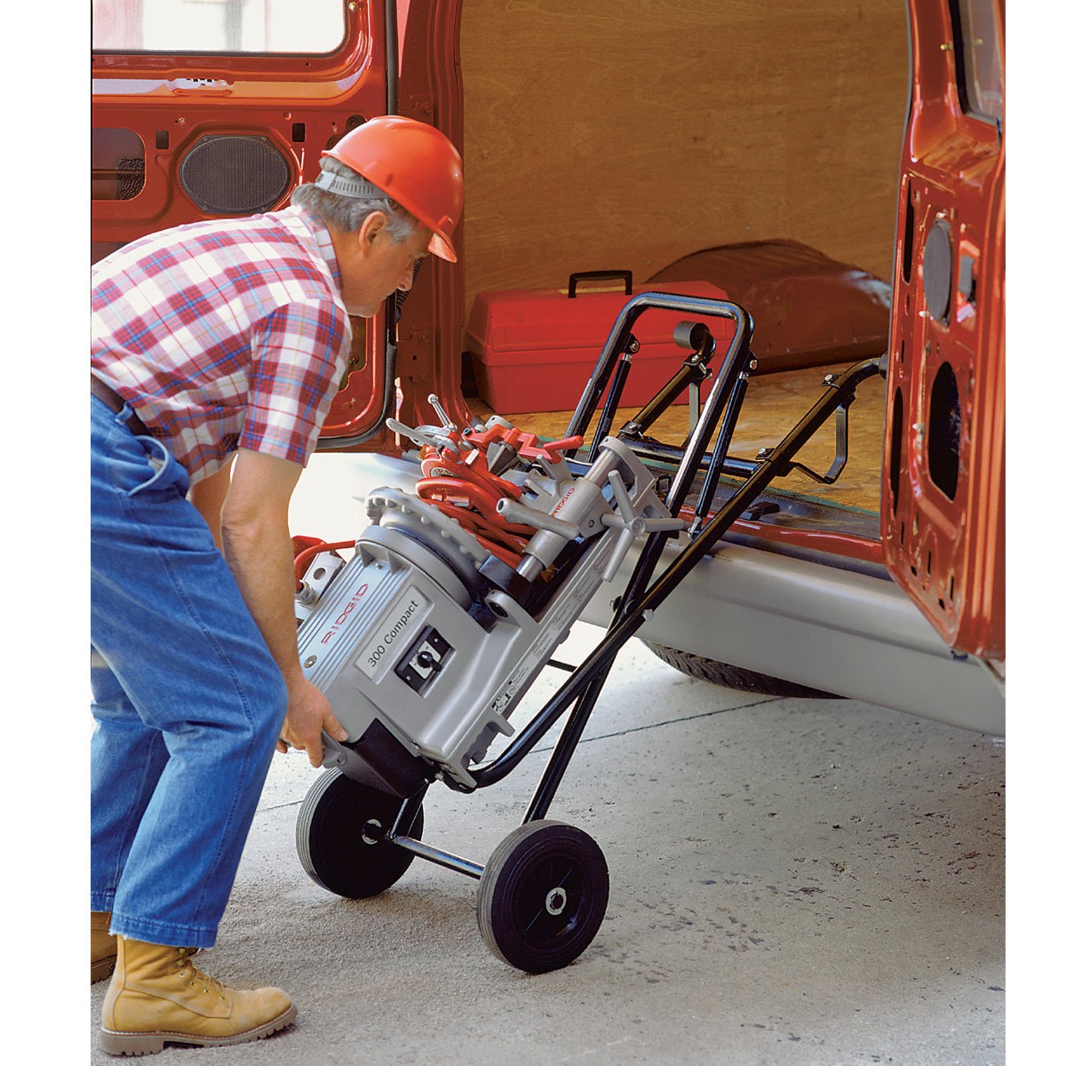 RIDGID 75602 52 RPM 300 Compact Pipe Threading Machine w/ 250 stand