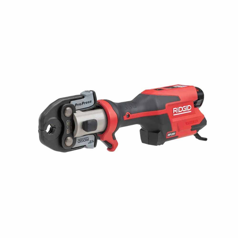 Ridgid 78158 RP 251 Press Tool Battery Kit wih ProPress Jaws (1/2"-1")