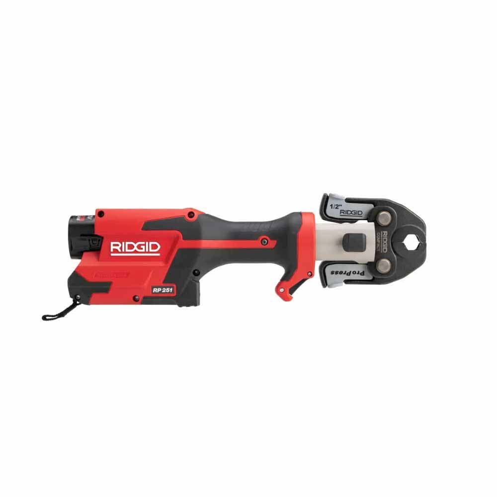 Ridgid 78158 RP 251 Press Tool Battery Kit wih ProPress Jaws (1/2"-1")