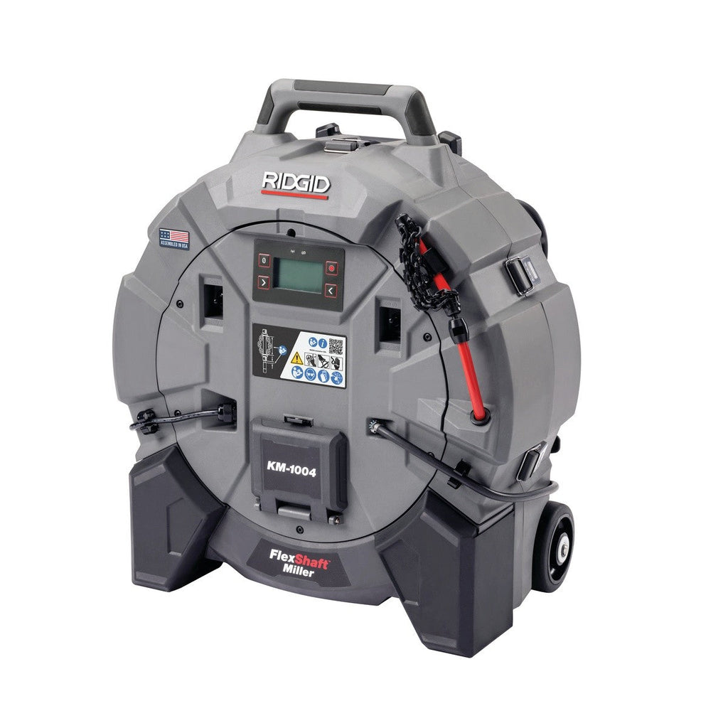 Ridgid 79713 FlexShaft KM-1004 Milling Machine Hybrid Power for 1-1/4" to 4" Pipes Tool Only