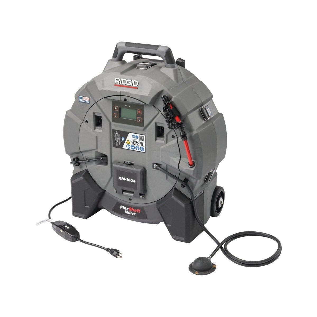 Ridgid 79713 FlexShaft KM-1004 Milling Machine Hybrid Power for 1-1/4" to 4" Pipes Tool Only