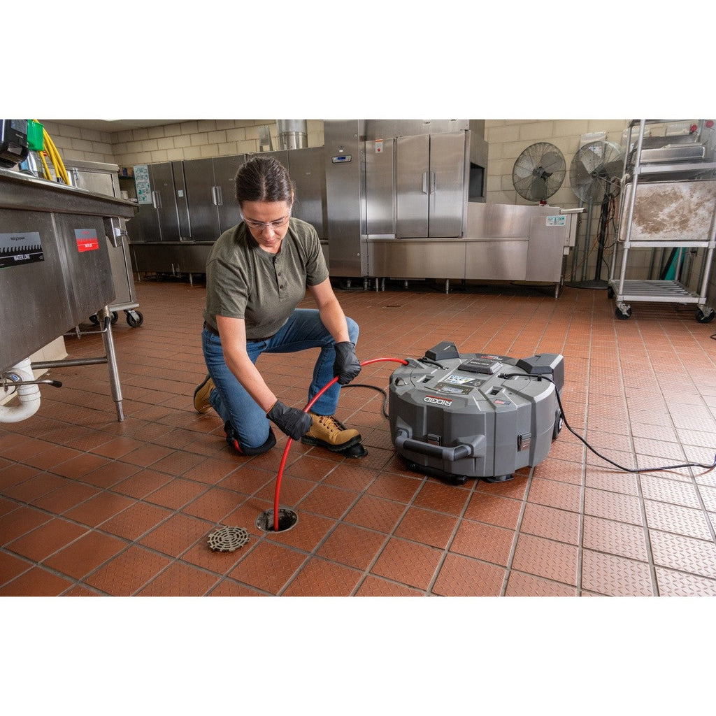 Ridgid 79713 FlexShaft KM-1004 Milling Machine Hybrid Power for 1-1/4" to 4" Pipes Tool Only